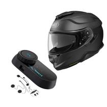 Capacete shoei gt-air 2 preto fosco 60 + intercomunicador