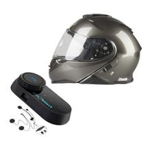 Capacete shoei neotec 2 anthracite 58 + intercomunicador