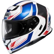 Capacete Shoei Neotec 3 Grasp Tc-10 Branco/Azul/Vermelho 58