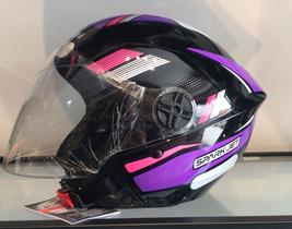 Capacete spark jet sting - pto/ lilás Capacete spark jet sting - pto/ lilás