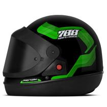 Capacete Sport Moto 788 Automático Viseira Fumê Feminino Masculino Pro Tork Adulto