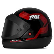 Capacete Sport Moto 788 Automático Viseira Fumê Feminino Masculino Pro Tork Adulto