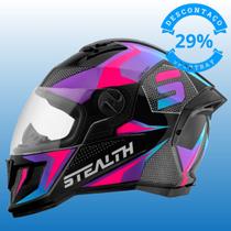 Capacete Stealth Concept Moto Fechado Pro Tork Adulto Segurança Conforto Proteção Resistência Masculino Feminino