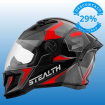 Capacete Stealth Concept Moto Fechado Pro Tork Adulto Segurança Conforto Proteção Resistência Masculino Feminino