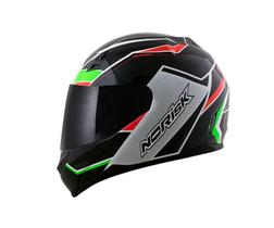 Capacete storm blk/gre/red 58 norisk