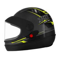 Capacete Super Sport Moto Grafite e Amarelo Fundo Grafite Tamanho 58 Pro Tork - CAP-632GRAM