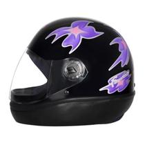 Capacete Taurus Formula 1 Femme Fechado Feminino Preto Branco Rosa