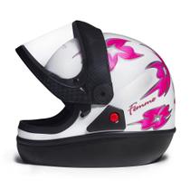 Capacete Taurus San Marino Femme Branco / Preto tamanho 56