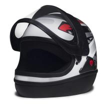 Capacete Taurus San Marino Grafic Branco tamanho 62 Capacete Taurus San Marino Grafic Branco tamanho 62