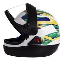 Capacete taurus san marino seleção brasileira branco