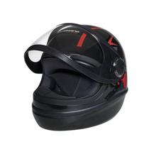 Capacete Taurus speed Preto/vermelho TAM 58