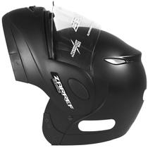 Capacete Taurus Zarref V4 Classic Robocop Modular Escamoteável Articulado Retrátil Preto Fosco