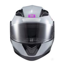Capacete Texx Esc Gladiator V3 Makan Cinz Ros Bril