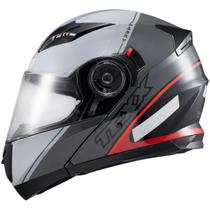 Capacete texx esc gladiator v3 makan cinz verm bril 58 Capacete texx esc gladiator v3 makan cinz verm bril 58
