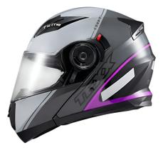 Capacete Texx Esc Gladiator V3 Makan Cinza/Rosa Brilho Capacete Texx Esc Gladiator V3 Makan Cinza/Rosa Brilho
