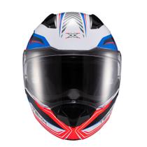 Capacete Texx Escam Kratos Nomade Branc Azu Verm Bril 56