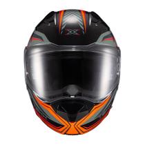 Capacete Texx Escam Kratos Nomade Pret Laran Cinz Bril 61 F016