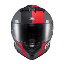 Capacete Texx Fecha Kaiman Track Verm Pret Cinz Fosc 56 F016