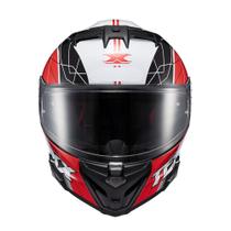 Capacete Texx Fecha Kaiman Vector Verm Pret Branc Bril 56 F016