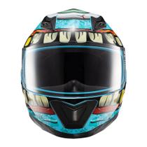 Capacete Texx Fechado Hawk Orc Turquesa 60 F016