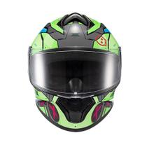 Capacete Texx Fechado Spihe Gear Verde Azul Rosa -