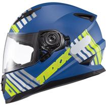 Capacete texx fechado wing grid azul verd branc 56 Capacete texx fechado wing grid azul verd branc 56