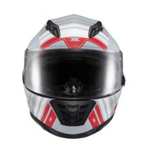 Capacete Texx Fechado Wing Grid Chumb Verm Branc 56 F016