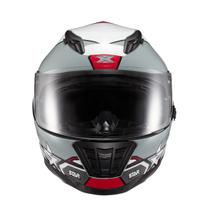 Capacete Texx Fechado Wing Superstar Cinz Verm Branc 60