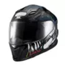 Capacete Texx Hawk - Alien Azul Preto 58