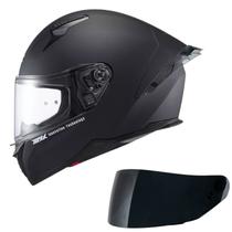 Capacete Texx Raptor Hornet Preto Fosco 2 Viseiras + Spoiler