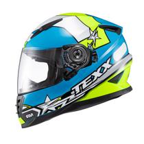 Capacete texx wing superstar azul/vermelho/branco