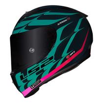 Capacete Tricomposto LS2 FF323 Arrow R Flames Azul e Vermelho Brilhante Capacete Tricomposto LS2 FF323 Arrow R Flames Azul e Vermelho Brilhante
