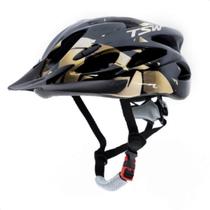 Capacete Tsw Raptor 2 C/led Preto/dourado Tam. G