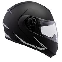 Capacete U-Rb2 New Classic Preto Fosco e Prata Capacete U-Rb2 New Classic Preto Fosco e Prata