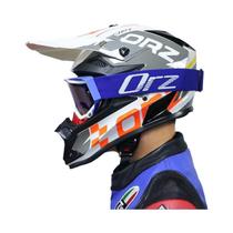 Capacete Unissex Para Motocicleta Off-Road ORZ-F16 Para Ciclismo De Montanha E Karting Em Todas as