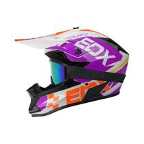 Capacete Universal De Motocicleta Para Crianças E Adultos Com 3 Peças De Brinde Para Motocross