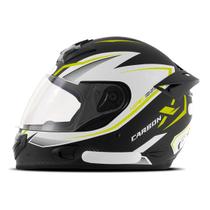 Capacete Urbano Para Moto Feminino Masculino Fechado Mixs Mx2 Carbon Fosco Barato Integral Oferta