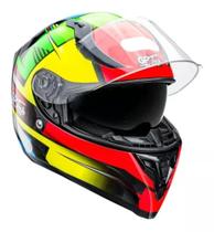 Capacete V128 Fechado Óculos Interno Gptech Flag N:61