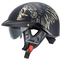 Capacete VCOROS VHF04 Half Face DOT aprovado com viseira M