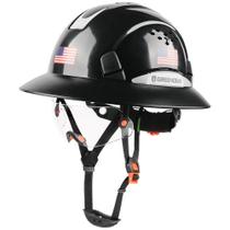 Capacete Verde Diabo com Aba Total Ventilado e Viseira Integrada Capacete Verde Diabo com Aba Total Ventilado e Viseira Integrada