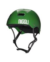 Capacete verde fita preta iron profissional