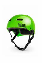 Capacete verde neon pro brilho niggli