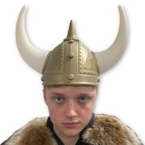 Capacete Viking Longo com Chifres Capacete Viking Longo com Chifres