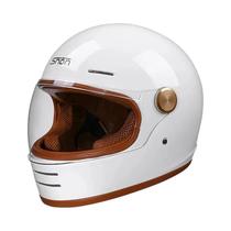 Capacete Vintage Aberto Certificado DOT Estilo Retrô Confortável E Legal Para Passeios De Verão