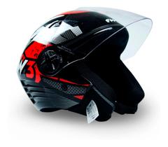 Capacete Viseira Cristal Para Moto Aberto X Speed Masculino Vermelho Resistente E Leve Tamanho 56 Fw3 Capacete Viseira Cristal Para Moto Aberto X Speed Masculino Vermelho Resistente E Leve Tamanho 56 Fw3