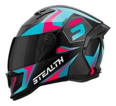 Capacete Viseira Fumê Pro Tork Stealth Concept Moto Fechado