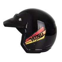 Capacete Wind Taurus Bonezinho Preto XL Tm 56