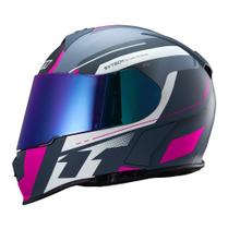 Capacete X11 Revo Pro Eleven Sv Com Viseira Extra Rosa Fosco