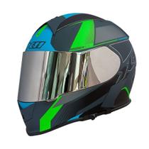 Capacete X11 Revo Pro Flagger Verde Fosco