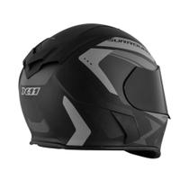 Capacete X11 Revo Pro Surround Preto/cinza fosco, Lente fume + cristal